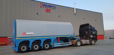 GT INLOADER SEMI TRAILER
Suitable for glass or concerete elements loading &amp; unloading work, Inloader semi-trailer types are analyzer and practical additive products designed for the use of individuals doing transportation. Trailers are parts that connect the rear of the vehicles and carry out the load carrying action. They are produced from different materials according to the functions they will be used. Semi-trailer models produced from different materials are offered for use in different jobs according to different materials. Trailers are non-motorized add-on structures used behind motor vehicles. Depending on the type they are designed for, they can be used for concerete panels or glass product transportation functions.